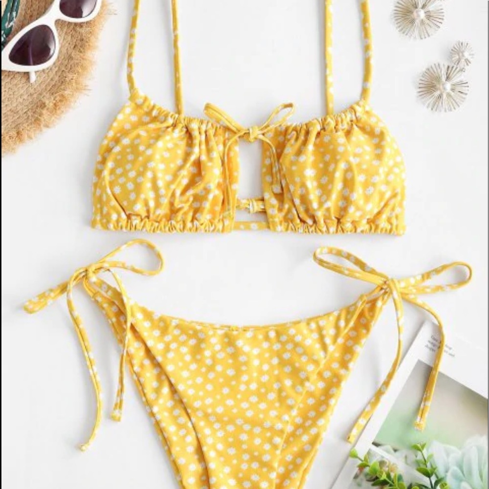 Yellow bikini